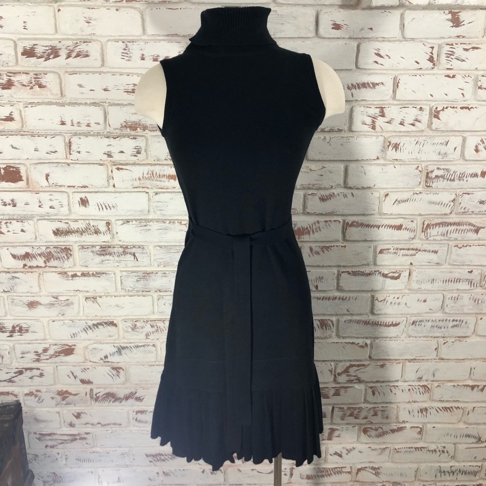 Calvin Klein Knit Pleated with Tie Belt Sleeveless